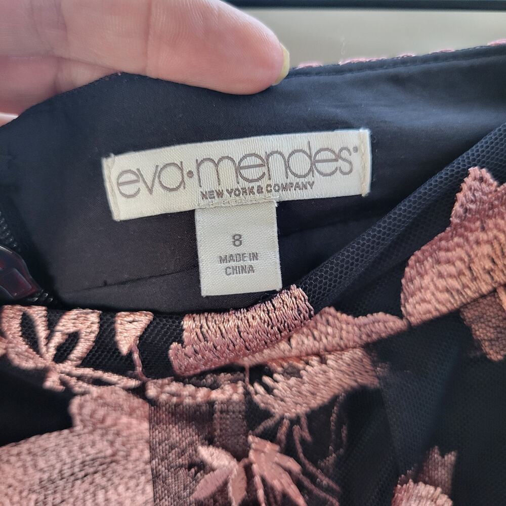 New York and Company Eva Mendez Maddie Skirt Size 8 Lacey Floral Whimsycore Fai - Picture 8 of 10